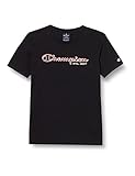 Champion Graphic Shop Camiseta, Negro, 14 Años Para Niños
