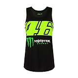 Valentino Rossi Tapa Del Tanque Dual 46 Monster Energy,Xl,Negro,Mujer