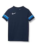 Nike Cw6103 Y Nk Dry Acd21 Top Ss T-Shirt Unisex-Child Obsidian/White/Royal Blue/White Xl