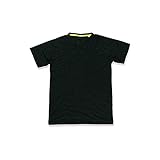 Stedman - Camiseta Básica Ranglán Modelo Active Para Hombre (M/Negro Ópalo)