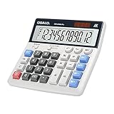 Calculadora De Bolsillo De Teclas Grandes, Pantalla Grande, 12 Dígitos, Calculadora De Oficina (Os-200Ml)