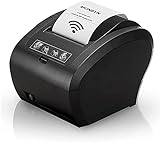 Munbyn-[Wifi] Impresora De Ticket Térmica Wifi, Impresora De Recibos 80Mm, Ticketera Velocidad 300Mm/S Esc/Pos Compatible Con Mac/Android/Windows
