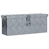 Vidaxl Caja De Aluminio 48,5X14X20 Cm Plateada Bricolaje Taller Herramientas