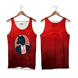 Fishikii | Camiseta De Tirantes Stylish Wolf - Poliéster 80% - Licra 20% - Primavera/Verano Temporada 2020 - Mujer | Rojo | S
