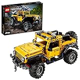 Lego 42122 Technic Jeep Wrangler, Coche De Juguete 4X4, Set De Construcción De Vehículo Todoterreno