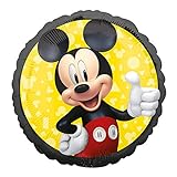 Amscan Anagram 4069901 - Globo Redondo De Aluminio Con Diseño De Mickey Mouse Para Siempre, 18 Pulgadas
