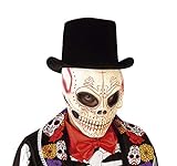 Dia De Los Muertos- Catrin Mascara Katrin Latex, Color Esqueleto (Rubies S5160)