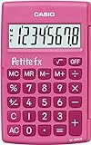 Casio Petite Fx Lc-401Lv-Pk - Calculadora Escolar (8 Dígitos, Rosa)