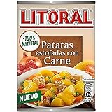 Litoral Guiso De Patatas Estofadas Con Carne - Plato Preparado Sin Gluten - Paquete De 10X420G - Total: 4.2 Kg
