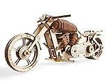 Ugears Maqueta Moto Para Montar - Motocicleta Puzzle 3D Adultos - Modelo Mecánico De Moto Uniqo - Maquetas Madera - Rompecabezas Madera 3D Para Construir - Kits De Construcción 3D (Motocicleta Vm-02)