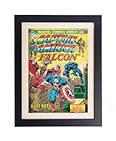 Grupo Erik Cuadro Decorativo Marvel Comics Captain América, Multicolor, 30 X 40 Cm