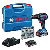 Bosch Professional 18V System Gsb 18V-55 - Taladro Percutor A Batería (55 Nm, 2 Baterías X 2.0 Ah, Set 35 Acc. Impacto, En Maletín) - Amazon Edition